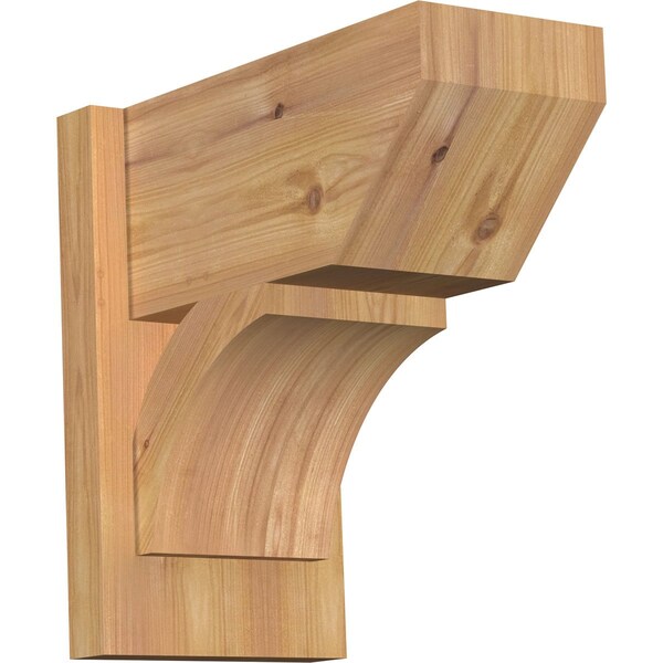 Ekena Millwork Thorton Slat Smooth Outlooker, Western Red Cedar, 7 1/2"W x 14"D x 14"H OUT08X14X14THR06SWR - main